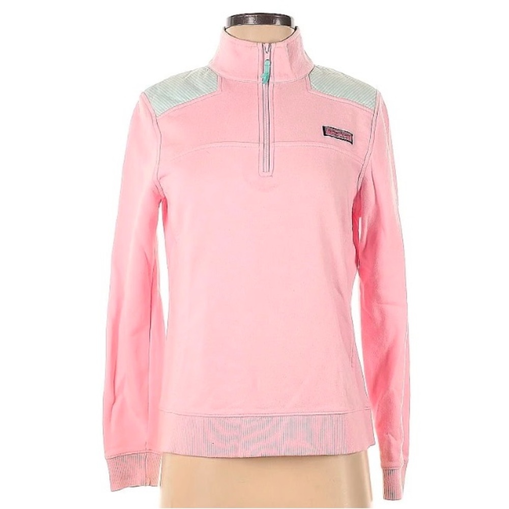 Vineyard Vines Pink Quarter-Zip Pullover